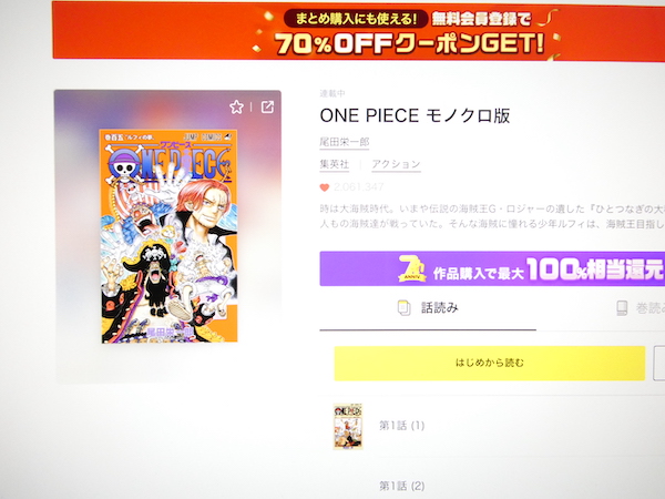 ONEPIECE（ワンピース）は全巻無料で読める漫画？raw・PDFの危険性と